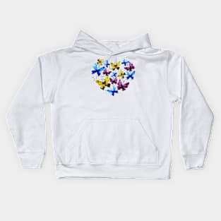 Butterfly heart Kids Hoodie